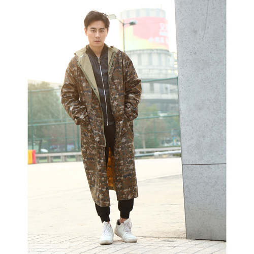taobao adult raincoat creative fashion camouflage pvc waterproof coat riding poncho suit factory custom wholesale