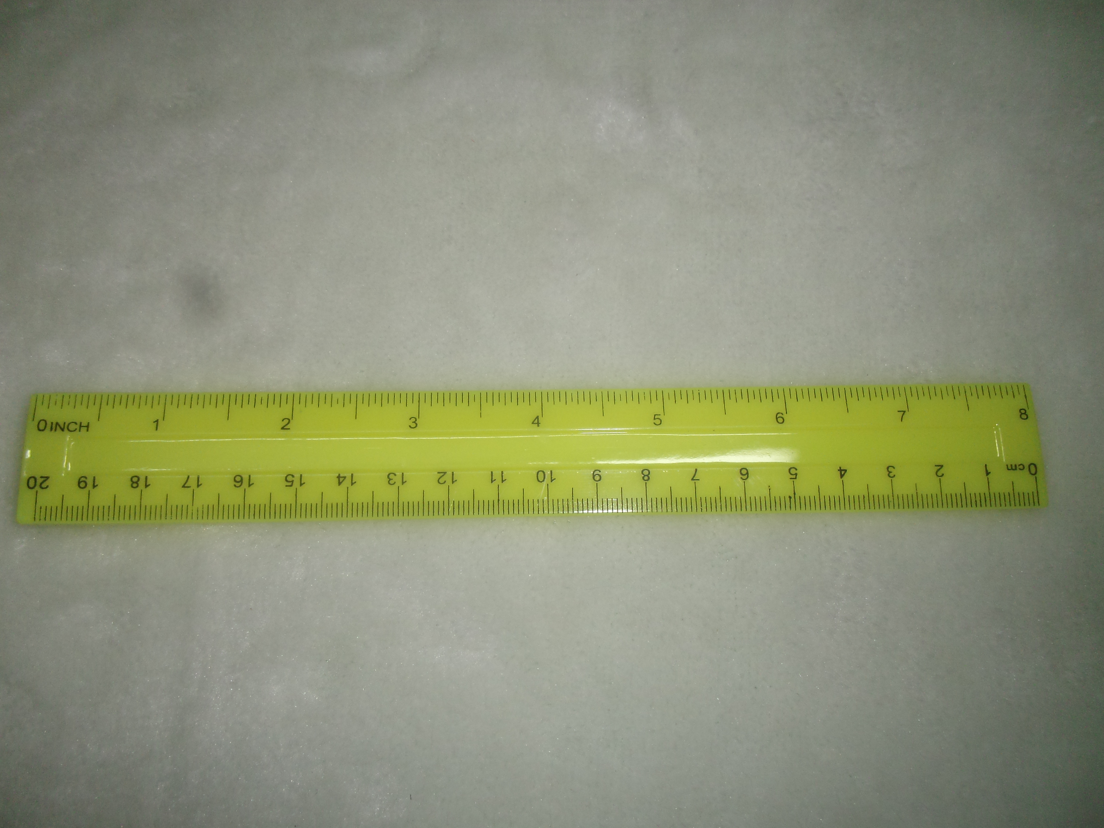 double side printed plastic ruler with 20cm ruler