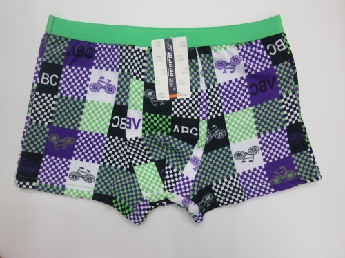 Man‘an Men‘s Underwear Printed Collagen Regenerated Fiber Milk Silk， Soft Comfortable Boxers Wholesale
