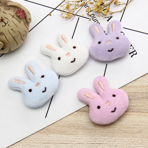 customizable clothing shoes and hats accessories cartoon doll hairstyle manufacturer direct selling plush cartoon love smiling face rabbit wholesale