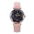 New style fashionable hot diamond glass face Roman digital star frosted band female watch student watch 2