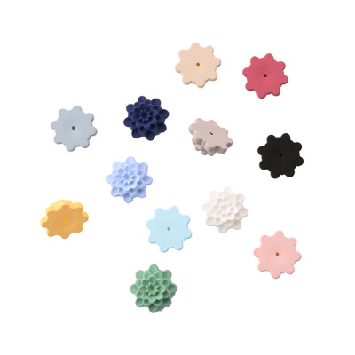 Direct sale of new candy color flower chiffon flower hair ornaments DIY accessories checking materials wholesale