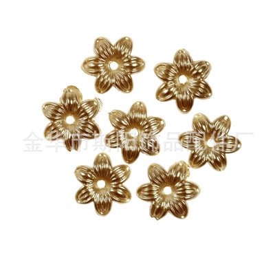 Flower paint powder beads wholesale plastic imitation pearl plastic chrysanthemum jewelry accessories yiwu manufacturers direct sales