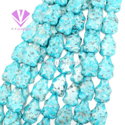 European and American DIY Natural Stone Ornament Accessories Tianshan Blue Stone Unshaped Double Wave Surface