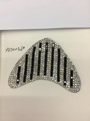 Plastic Mesh Hot Stamping Rhinestone Shoe Ornament Light Diamond Diamond