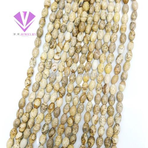 european and american fashion diy natural stone jewelry accessories imported drawing stone bead-shaped beaded bracelet/necklace