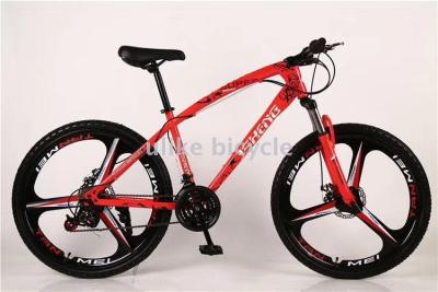 Bicycles three - ring wheel one wheel high carbon steel frame adult outdoor riding mountain bike factory direct sales