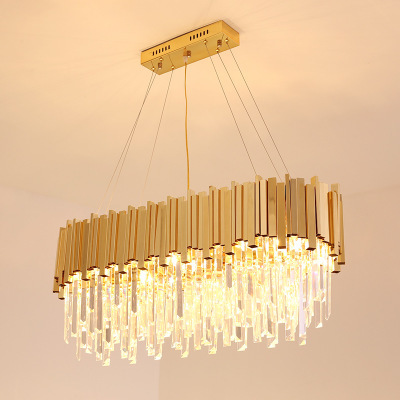 Supply Light Luxury Post Modern Crystal Chandelier Model Room Light Luxury Post Modern Crystal Chandelier Model Room S Gold Living