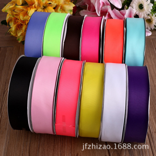 [Jinfeng Direct Sales] Wedding Festival Packaging Ribbon High-Grade Exquisite Matte Rib Ribbon Wholesale Supply