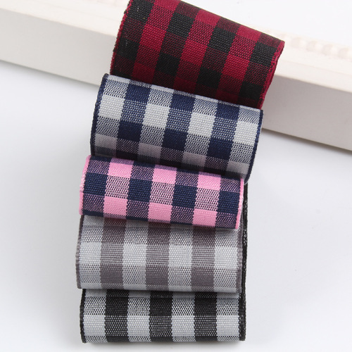 Color Matching British Plaid Ribbon Preppy Style Two-Color Plaid with Handmade DIY Student Bow Hair Accessories Ornament Ribbon