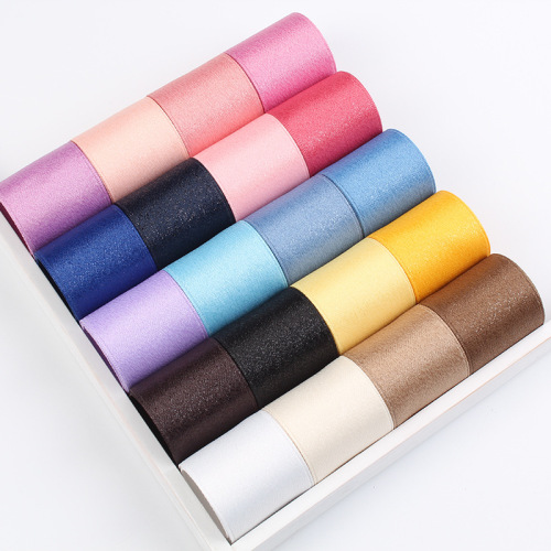 Korean Ribbon Clothing Accessories Transparent Silk Polyester Cotton Ribbon Cotton Ribbon DIY Handmade Ribbon Gift Box Bow