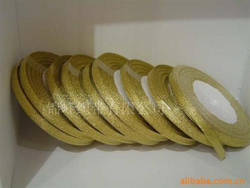 [wholesale supply] wedding opening decoration ribbon fashion exquisite ribbon gold leaf silver onion ribbon