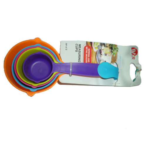 5pc set plastic measuring spoon-color diy baking measuring cup measuring spoon