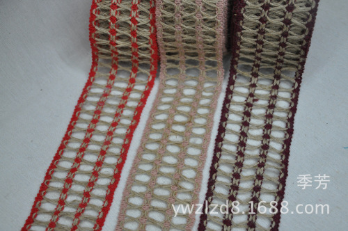 Factory Direct Customized Color Jute Multicolor Linen Roll Linen Fabric Two-Strand Three-Strand DIY Handmade Accessories