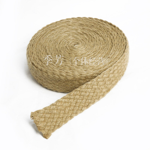 Manufacturers professional Customized All Kinds of Woven Belt Flat Knitted Belt Jute Ribbon