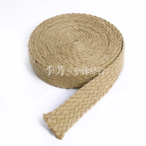 jute herringbone ribbon hemp rope belt hemp flat ribbon herringbone belt jute ribbon