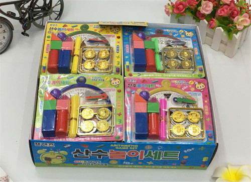 Happy Baby Arithmetic Set Game Wooden Geometry Points Help Coin Teaching Aids Coin Play House Educational Stationery