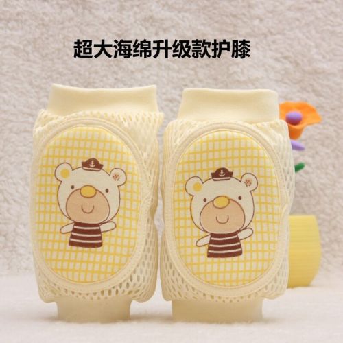 children‘s breathable mesh large sponge knee pad infant knee pad baby crawling toddler elbow pad