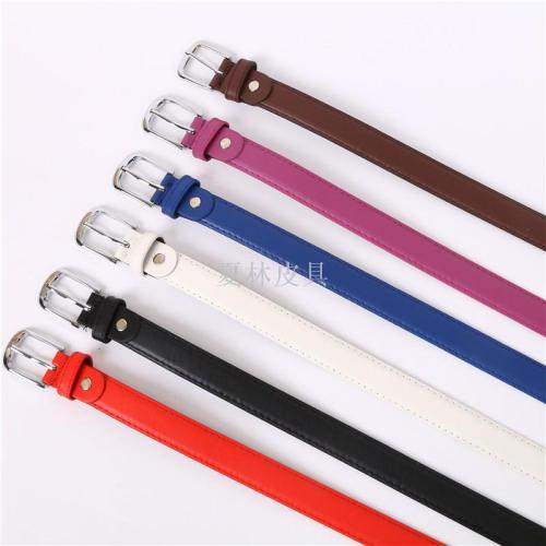 factory direct sales ladies sweet knotted leather belt fine push hot sale