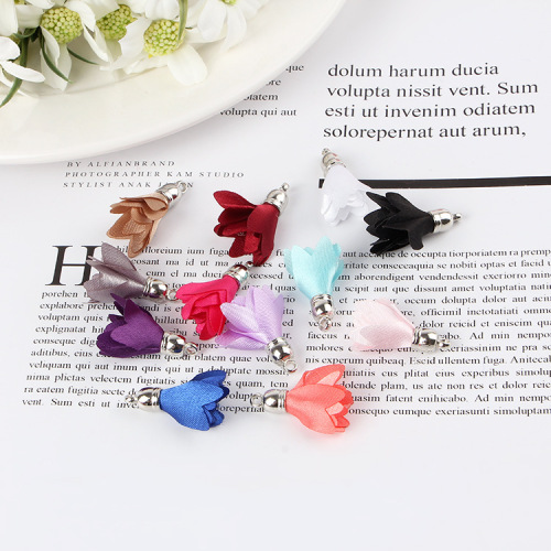 Korean-Style Multi-Color Tassel Fringe Headdress Flower DIY Handmade Earrings Earrings Hair Accessories Material Package Wholesale