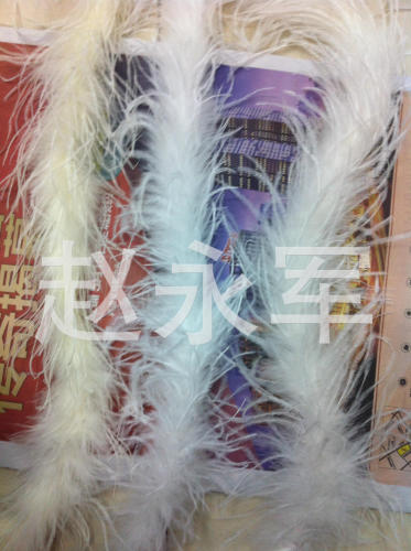 factory wholesale feather stripe ostrich feather stripe turkey feather multi-color imported whole ostrich feather