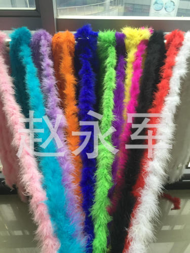 manufacturers supply feather strips and half velvet strips thickened turkey feather diy feather handicraft flower packaging materials