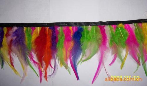 Manufacturers Supply New Styles Feather Headwear feather Woven Belt Feather Strip Feather Pattern 