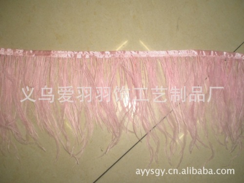 Manufacturers Produce Feather Craft Feather Pattern Sides Woven Belt Ostrich Hair Ribbon Stage Costumes Decorative Feather