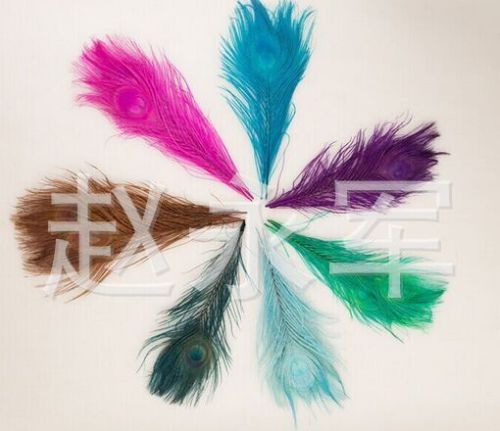 Factory Direct Decolorizing Peacock Fur 25-30cm Decolorizing Peacock Feather Quality Assurance Peacock Feather