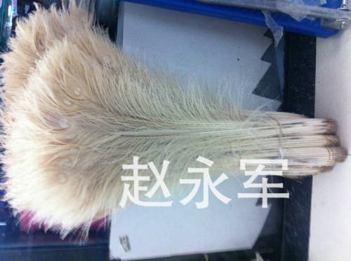 [Factory Direct Sales] Natural Peacock Tail 80-90cm Decolorizing and Fading Dyed Peacock Feather DIY Accessories