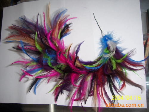 Large Supply of Feather Headwear Ostrich Hair Ribbon Feather Woven Belt Feather Pattern
