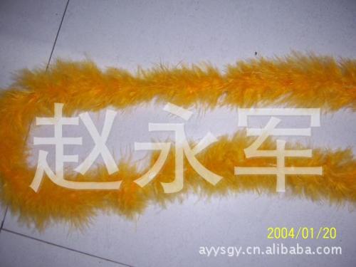 velvet feather strip feather cloth with multi-color printing and dyeing stage performance accessories manufacturer