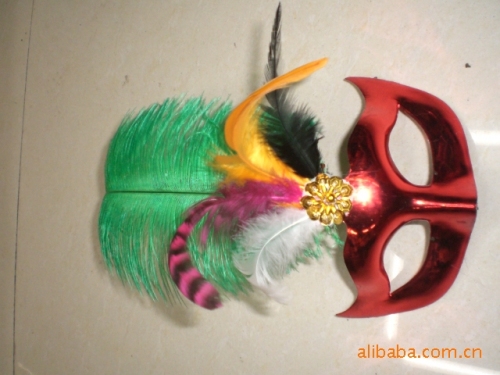 Feather Stripe Feather Mask Peacock Mask Angel Wings