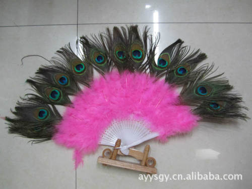 Supply Peacock Fur Peacock Feather Fan Peacock Feather Fans of Different Styles