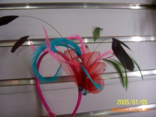 feather flower feather headwear feather cloth belt welcome sample processing and production