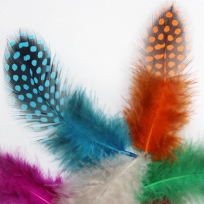 DIY Accessories Feather Color Pearl Feather Pearl Feather Pearl Feather Pearl Chicken Feather spot Feather Multi-Color Optional