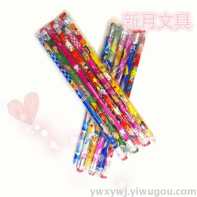 New style wooden pencil cartoon craft pencil children creative cartoon learning gifts