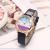 2018 new crystal face rainbow color belt ladies and students watch