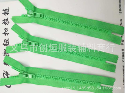 Promotion a Large Number of Spot Supply Resin Size Zipper Can Be Customized 5# 10# Color Zipper