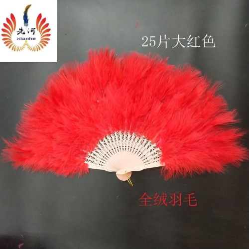 advertising full velvet feather fan dance kung fu fan