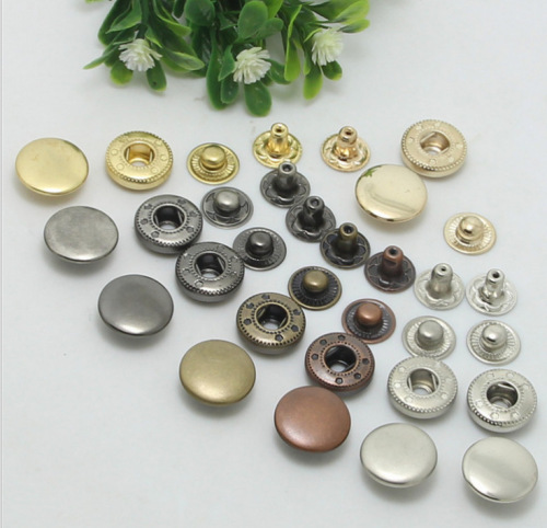 factory direct sales 1.2cm metal snap button 633 silver button spot supply large price excellent