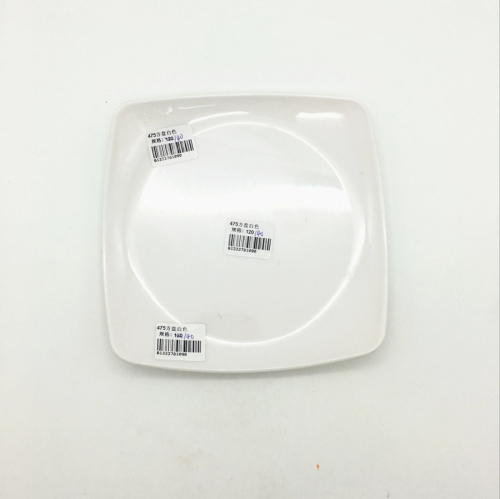 sunshine department store porcelain-like tableware plate white square flat plate dish dumpling plate dinner plate dessert plate