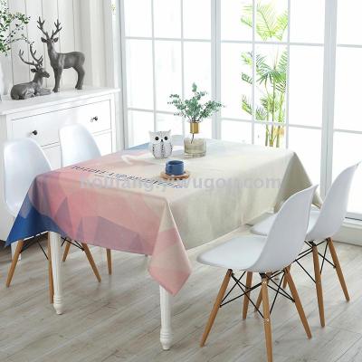 Nordic moose cotton and hemp plain plain cloth tablecloth table cloth tea table cloth