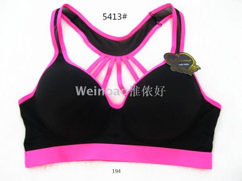 Professional Shockproof Sports Bra Yoga Underwear Fitness Training Women‘s Vest Parachute Beauty Back