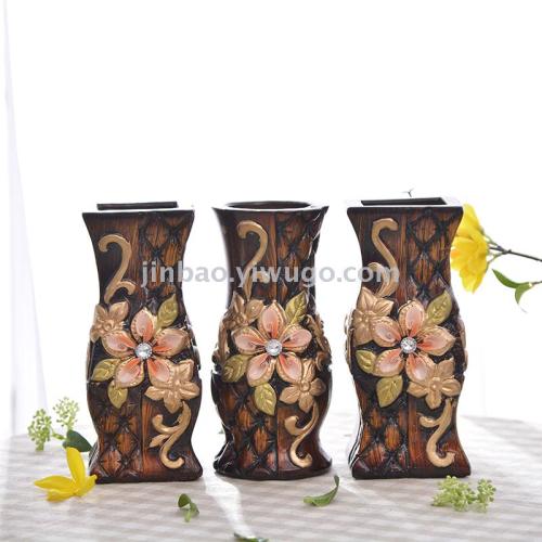 jinbao 8-inch 20cm high school low temperature ceramic electroplating vase medium temperature flower arrangement flower accessories， roman column