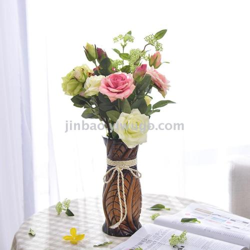 10-inch 25cm vase high school low temperature ceramic electroplating vase medium temperature flower arrangement flower accessories， roman column