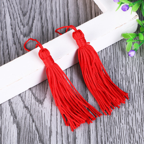 [Factory Supply] New Polyester Silk Flow Silk Su Sui Zi Decorative Pendant Four Needle Tassel Sachet Tassel