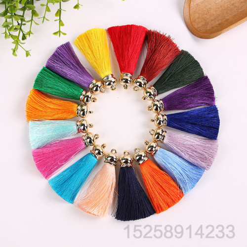 Yiwu Factory Direct Sales Artificial High-Grade Rayon Tassel Earrings Bracelet Necklace Tassel Ornament Accessories Accessories