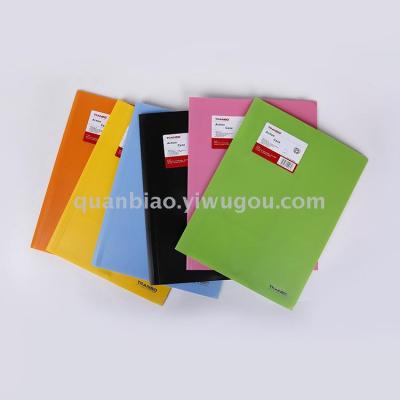 TRANBO PP file folder A4 size report folder simple folder with elastic candy color OEM