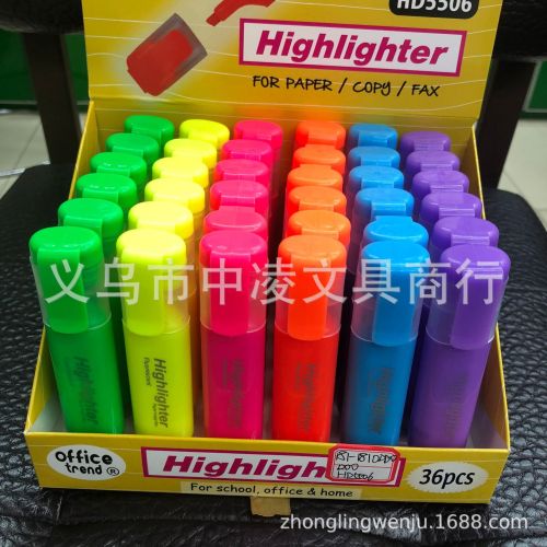 Highlighter Fluorescent Pen Lasting HD-5506